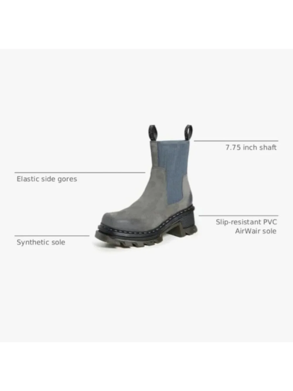 Dr. Martens Corran Chelsea Waxy Suede Heeled Boots
